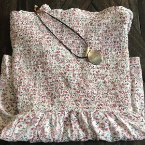 Old navy- floral off the shoulder babydoll top